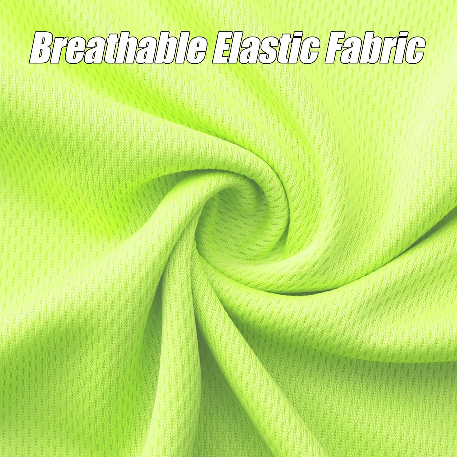 High Visibility Quick Dry Safety Shirt with Hood Hi Vis Breathable Mesh with Sun Protection Long Sleeve Neon Hoodie - Image 4