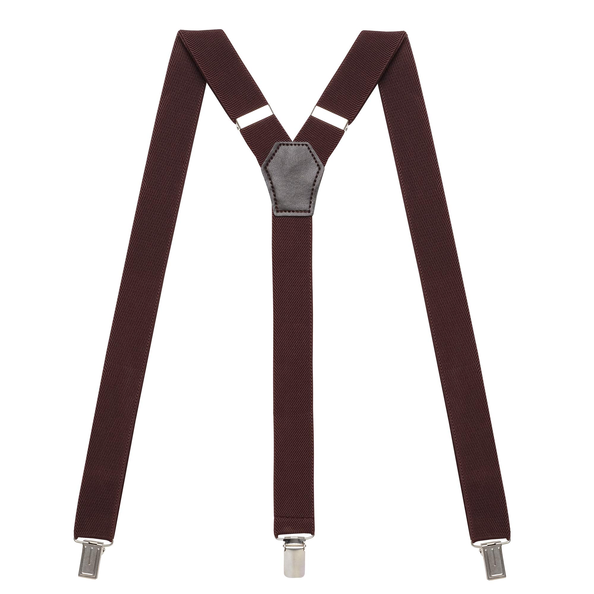 Womens Suspenders – Y Back Style – 1" Width - Comfortably Adjustable Elastic Straps and Metal Clips