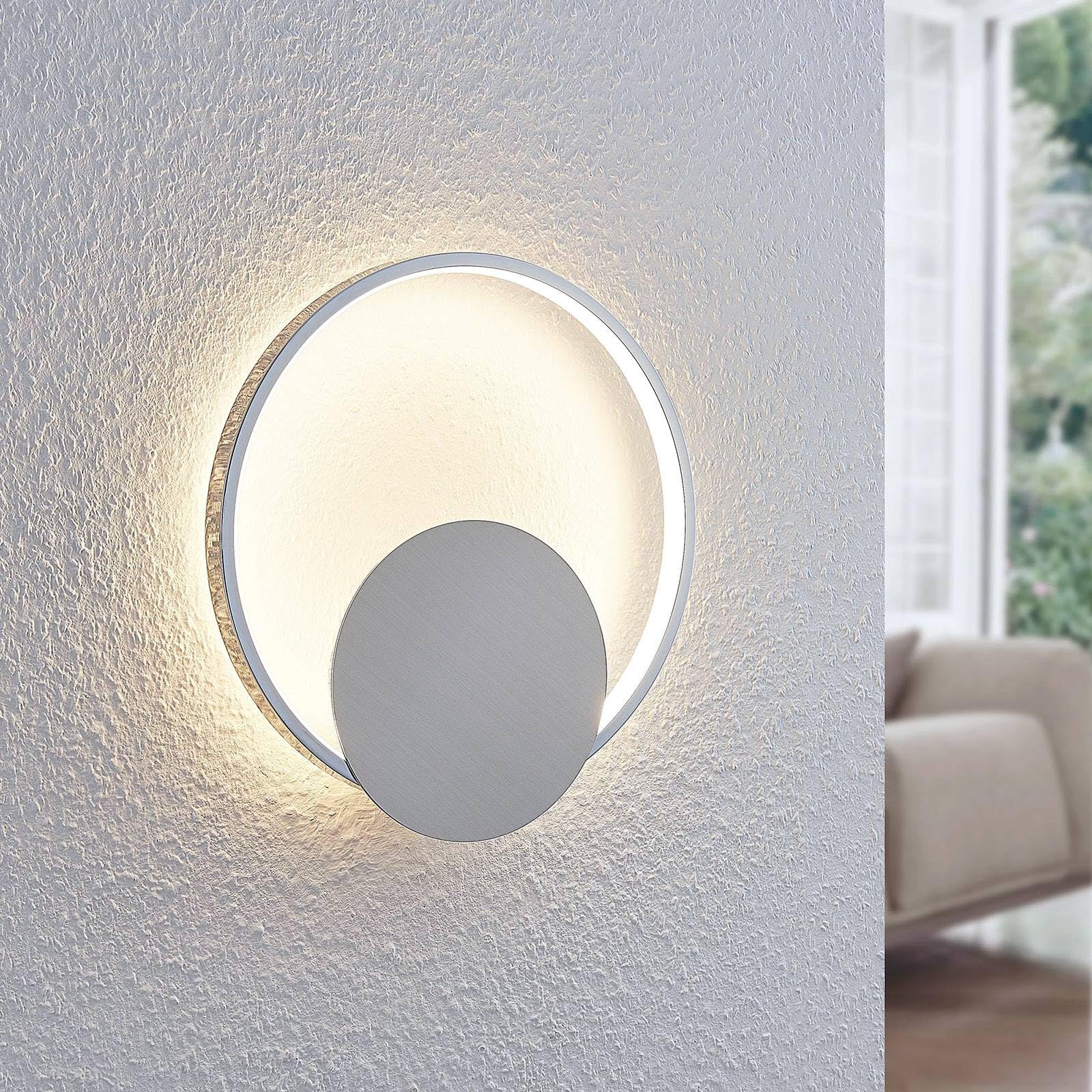 Lindby Wandlampe, Wandleuchte innen Innenleuchte Wand 11,2W LED warmweiß 3000K Wandbeleuchtung Wohnzimmer Esszimmer Flur