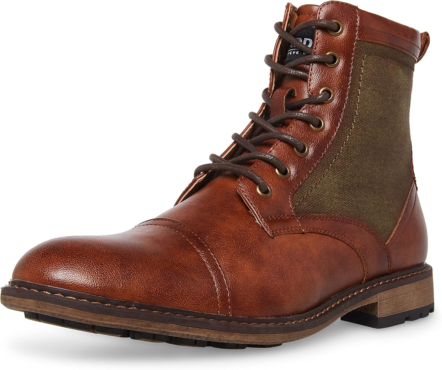 Madden Men's M-Benito Combat Boot, Cognac, 10.5
