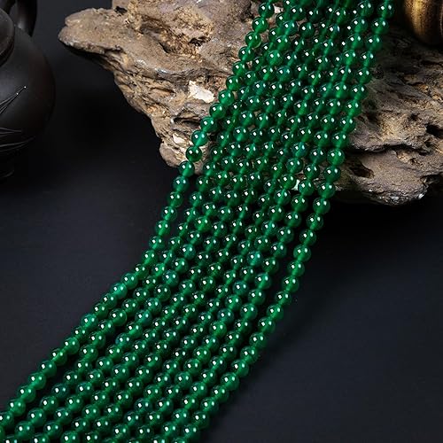 Miniatura 10 de MIRGREE 120pcs 8mm Natural Gemstone Round Smooth Spacer Loose Stone Beads for Jewelry Making,Link Bracelets,Necklaces,Strand with Crystal Stretch