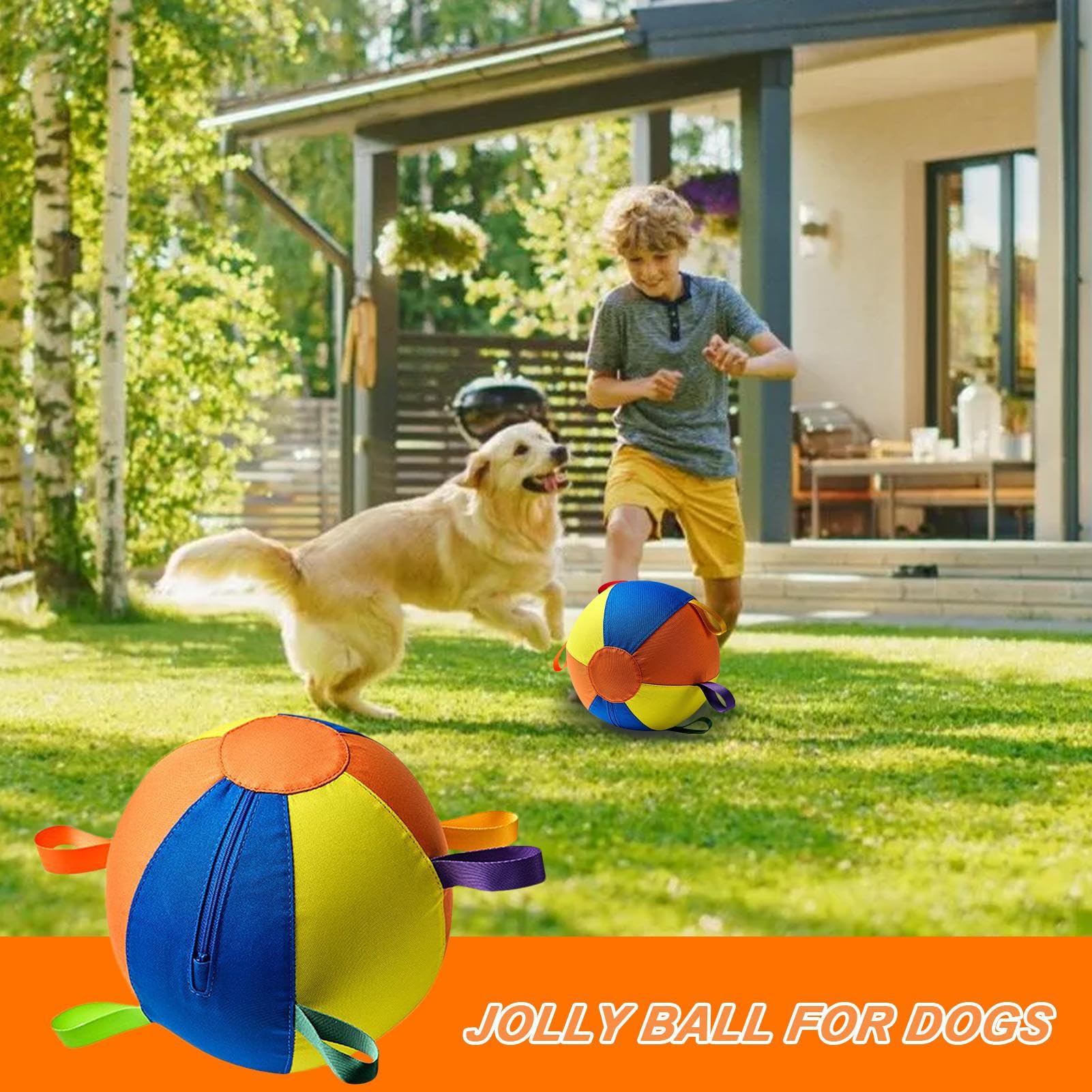 Balle jouet pour chien Animal Anti-morsures Exercices Portables Mâcheurs | Jouet Balle Interactif Animal Chiot Boule rebondissante pour extérieur, piscine, , amusement, Noël, anniversair