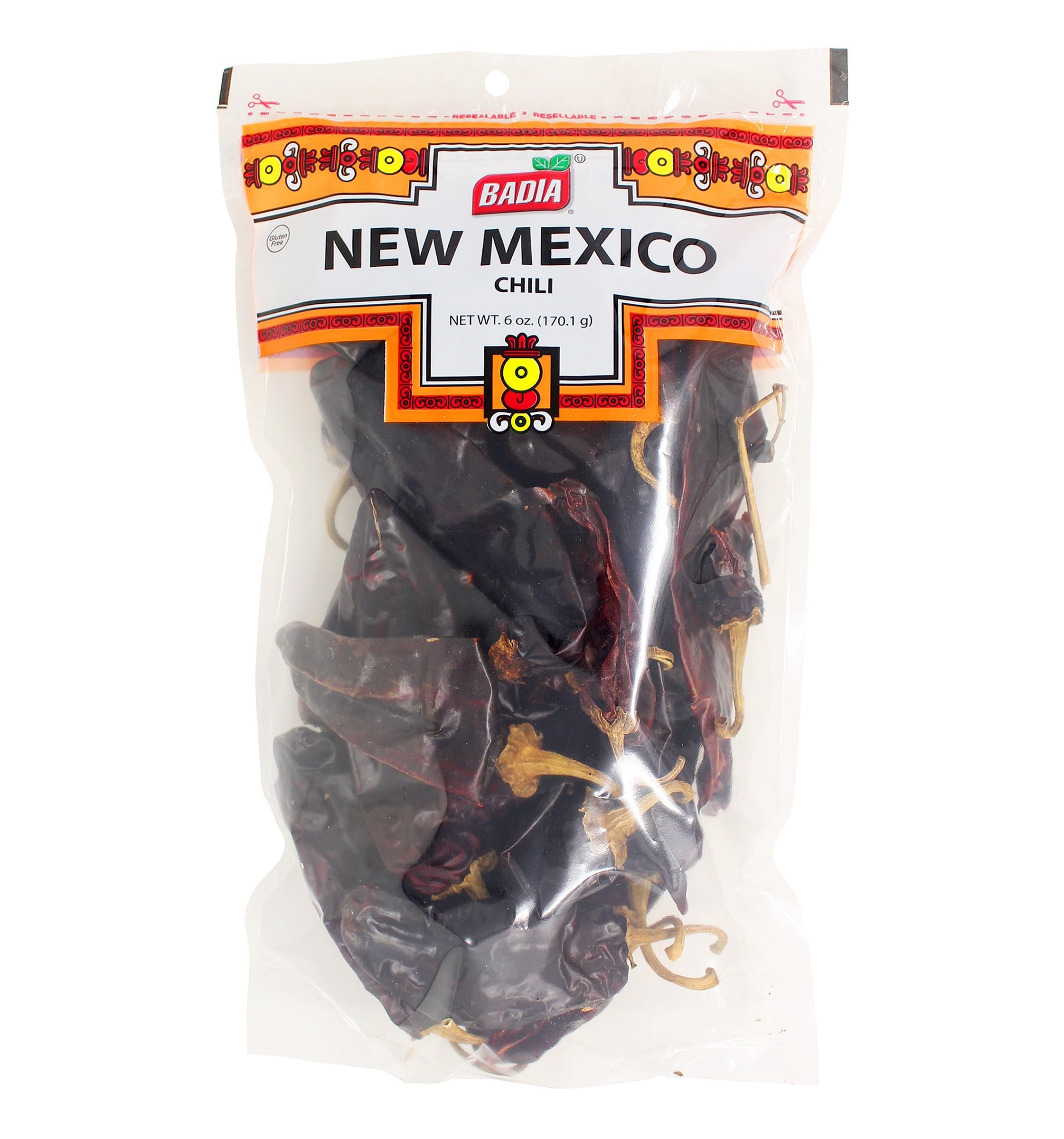 Badia New Mexico Chili Pods, 6 oz – Mild and Earthy Dried Peppers for Authentic Southwestern Dishes, Sauces, and Stews