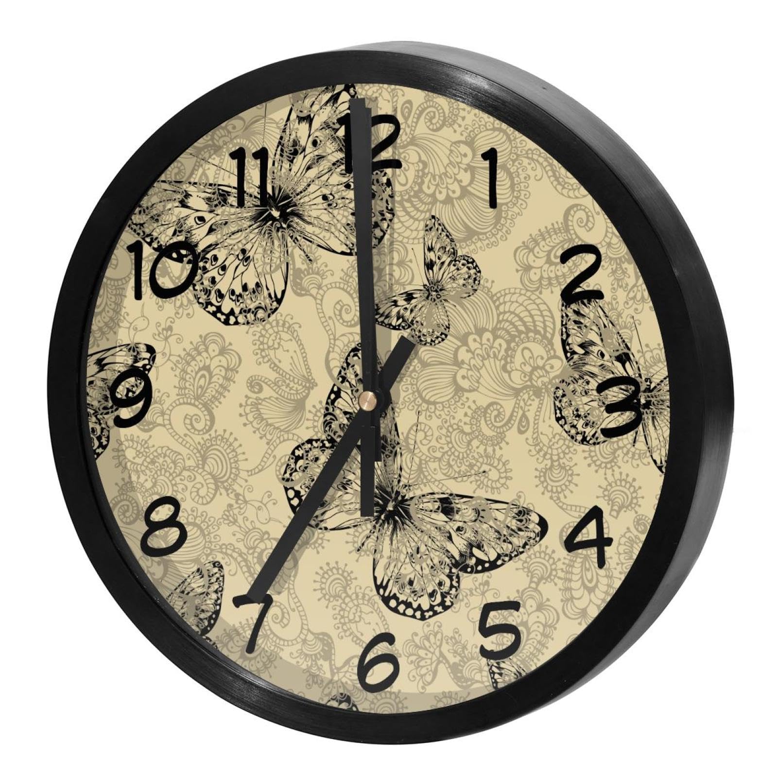 Horloge murale silencieuse pour bureau et école avec mécanisme à quartz