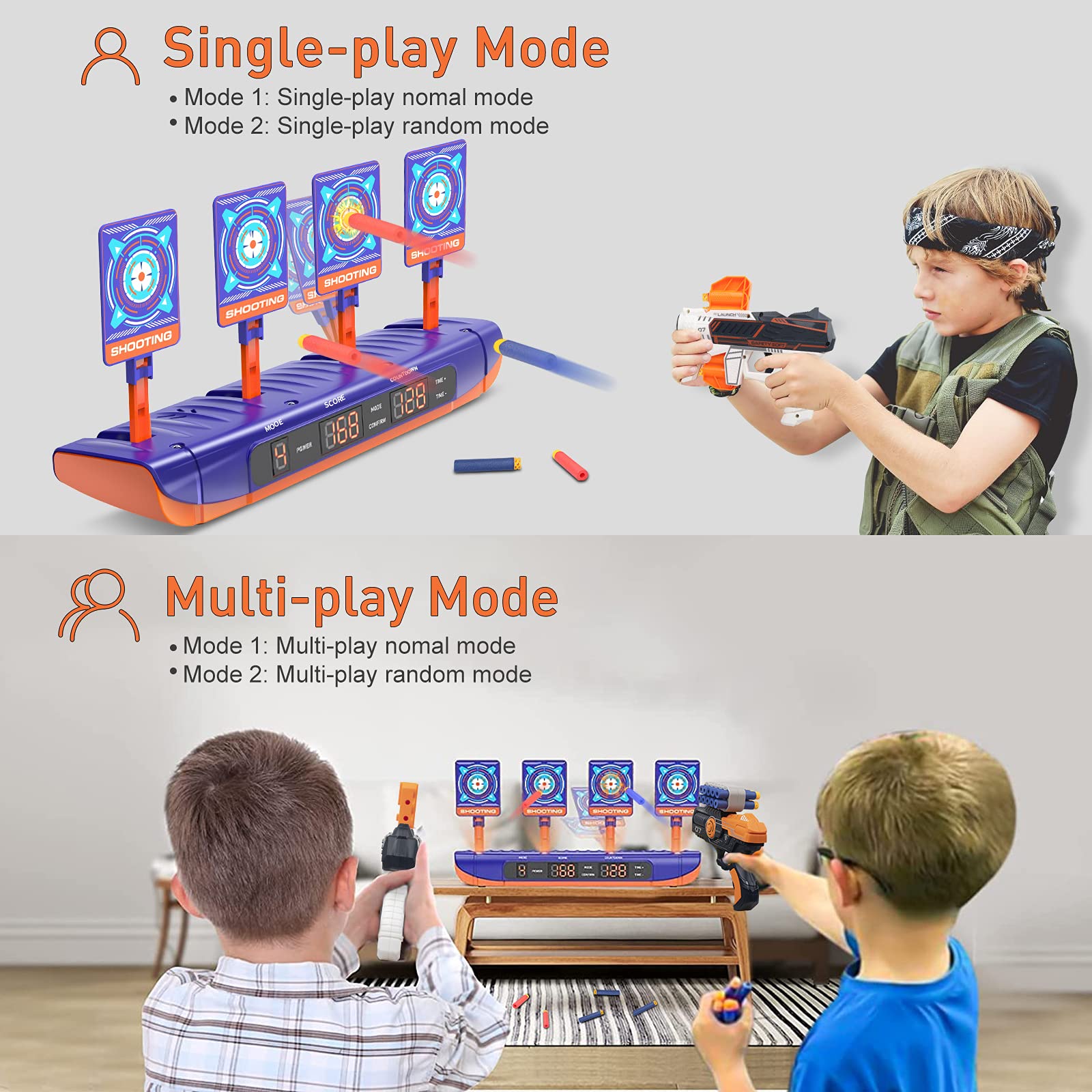 Toy Guns,Shooting Game Toys for 45 612 Year Old Boys,Digital Shooting