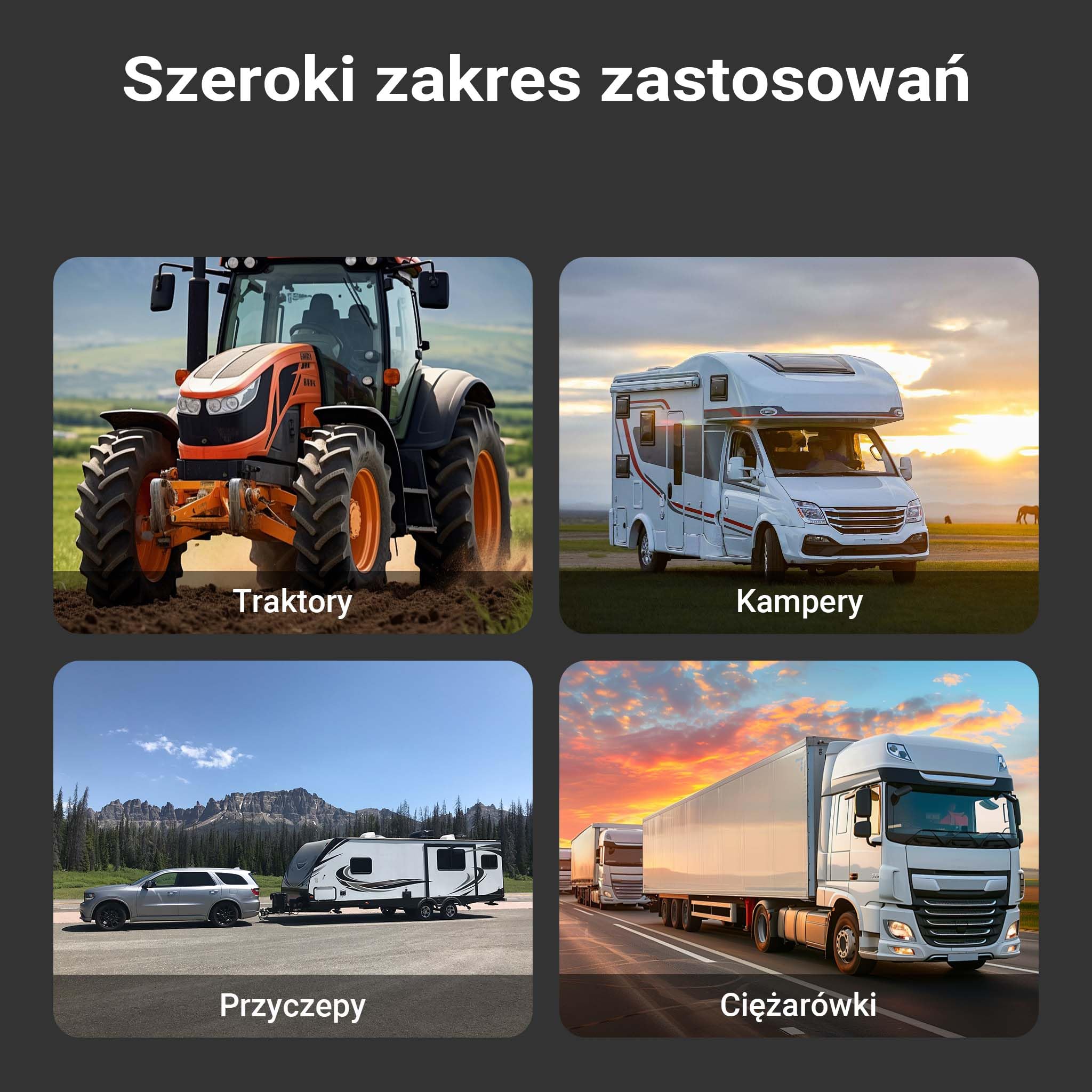 Zestaw świateł tylnych do przyczepy 12-cz. z 13-pinowym wtykiem kabel 5m światła z homologacją E