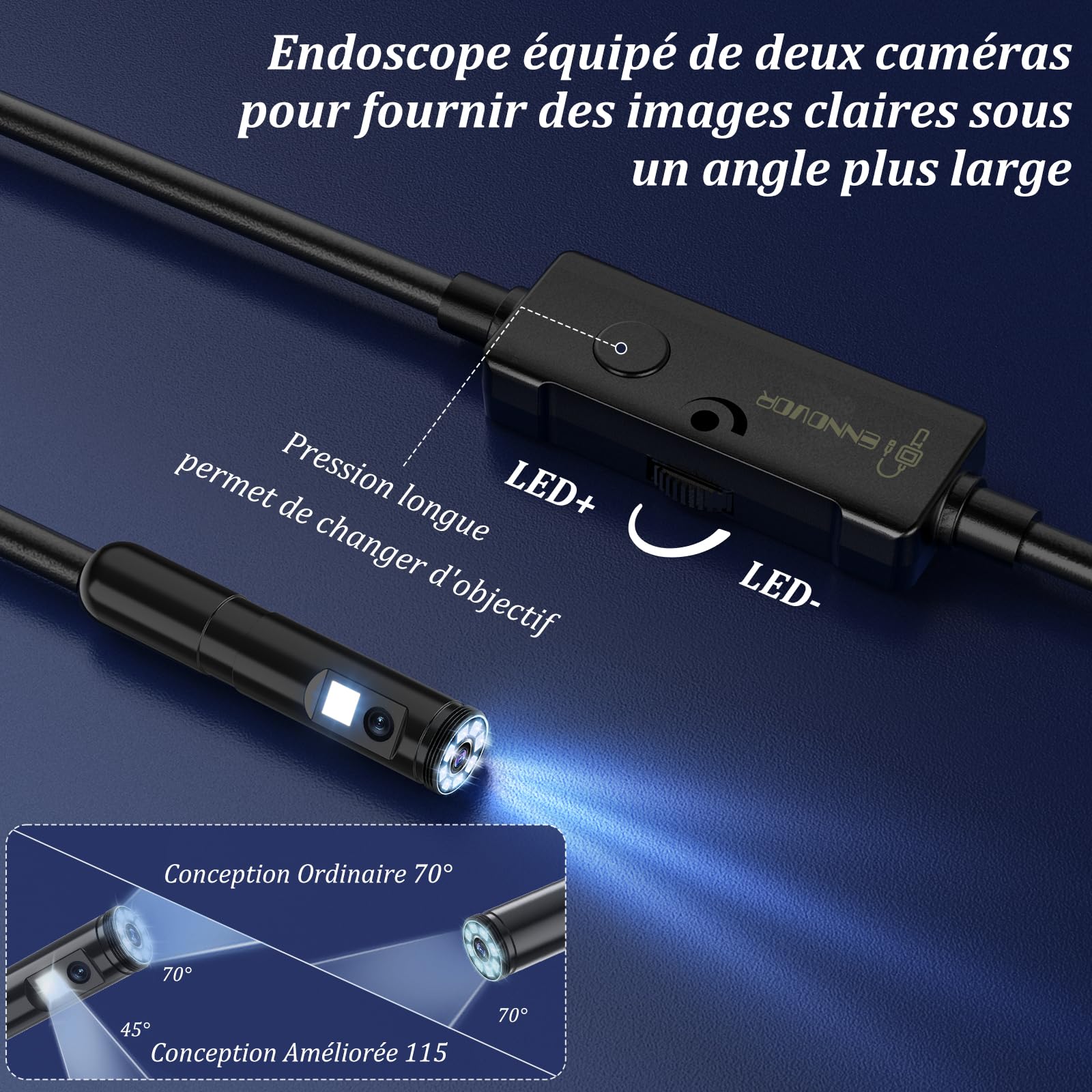 Enkele & Dubbele Lens Industriële Endoscoop 1080P ... – Vicedeal