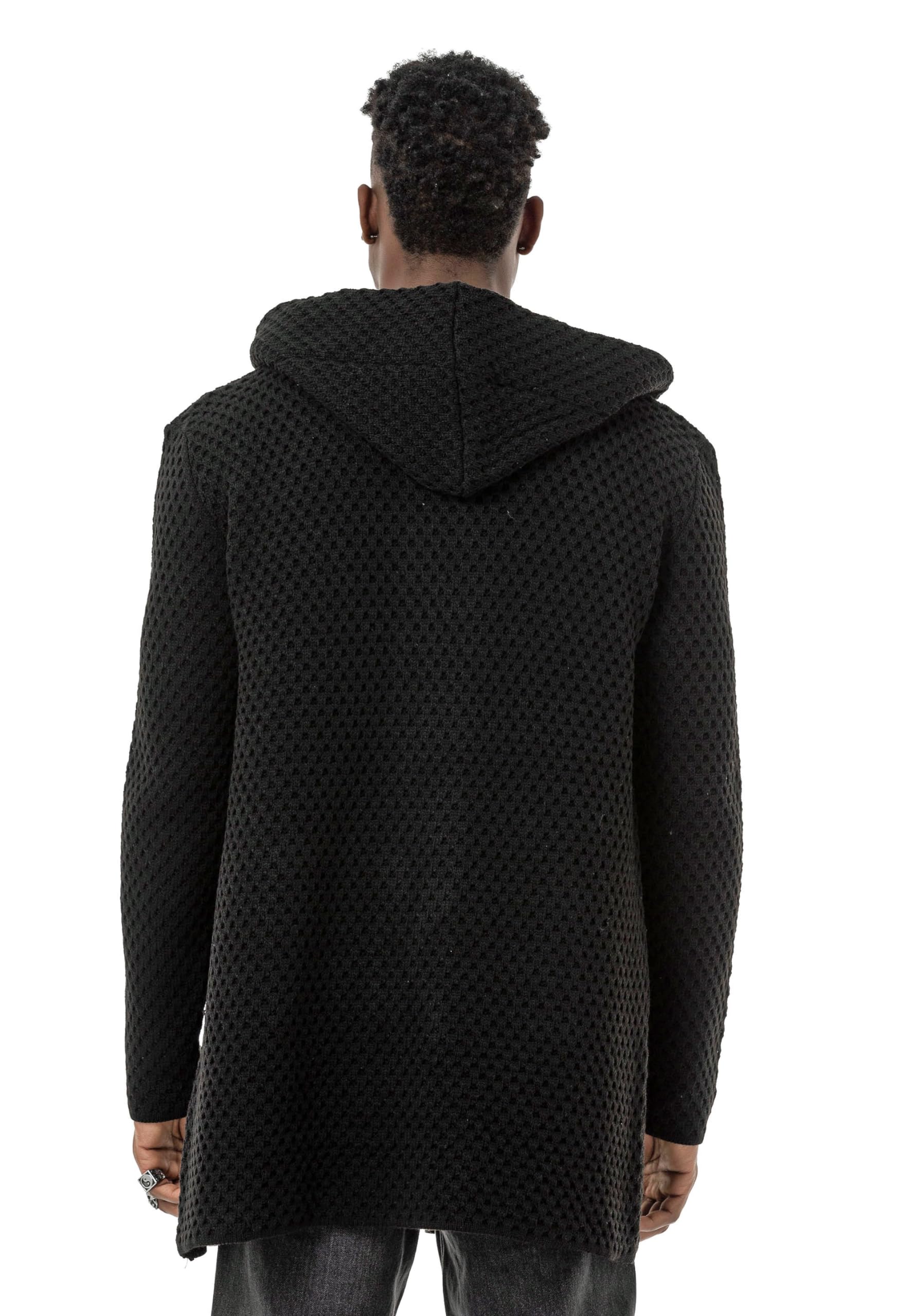 Red Bridge - Cardigan da uomo con cappuccio