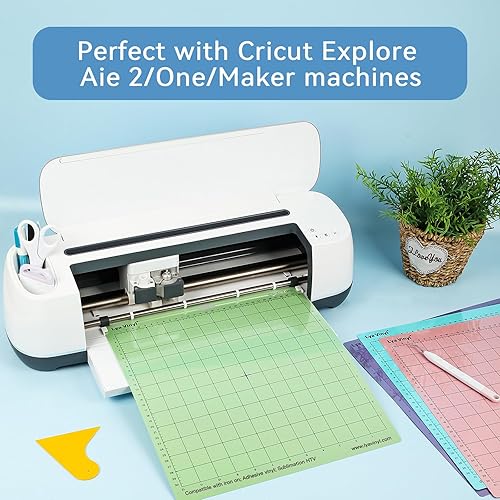 Miniatura 3 de Alfombrillas de corte para Cricut, Lya Vinyl - Paquete de 2 alfombrillas de corte variadas de 12 x 12 pulgadas para accesorios Cricut, MakerExplore
