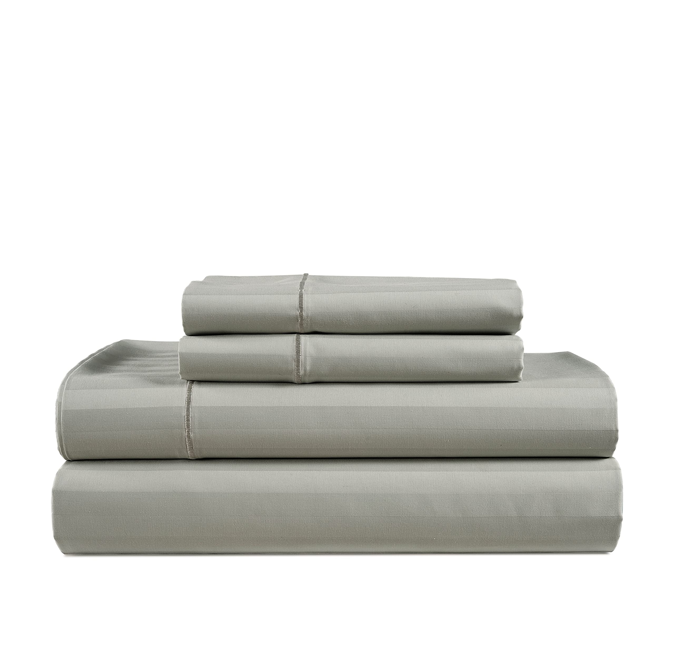 100% Egyptian Cotton Sheet Set Queen Size – Silky Sateen Weave Queen Sheet Set for Winter Sleep Comfort, 15" Snug Fit Deep Pocket, Breathable & Durable, Hotel-Quality Soft Luxury You Can Feel - Taupe — view 72