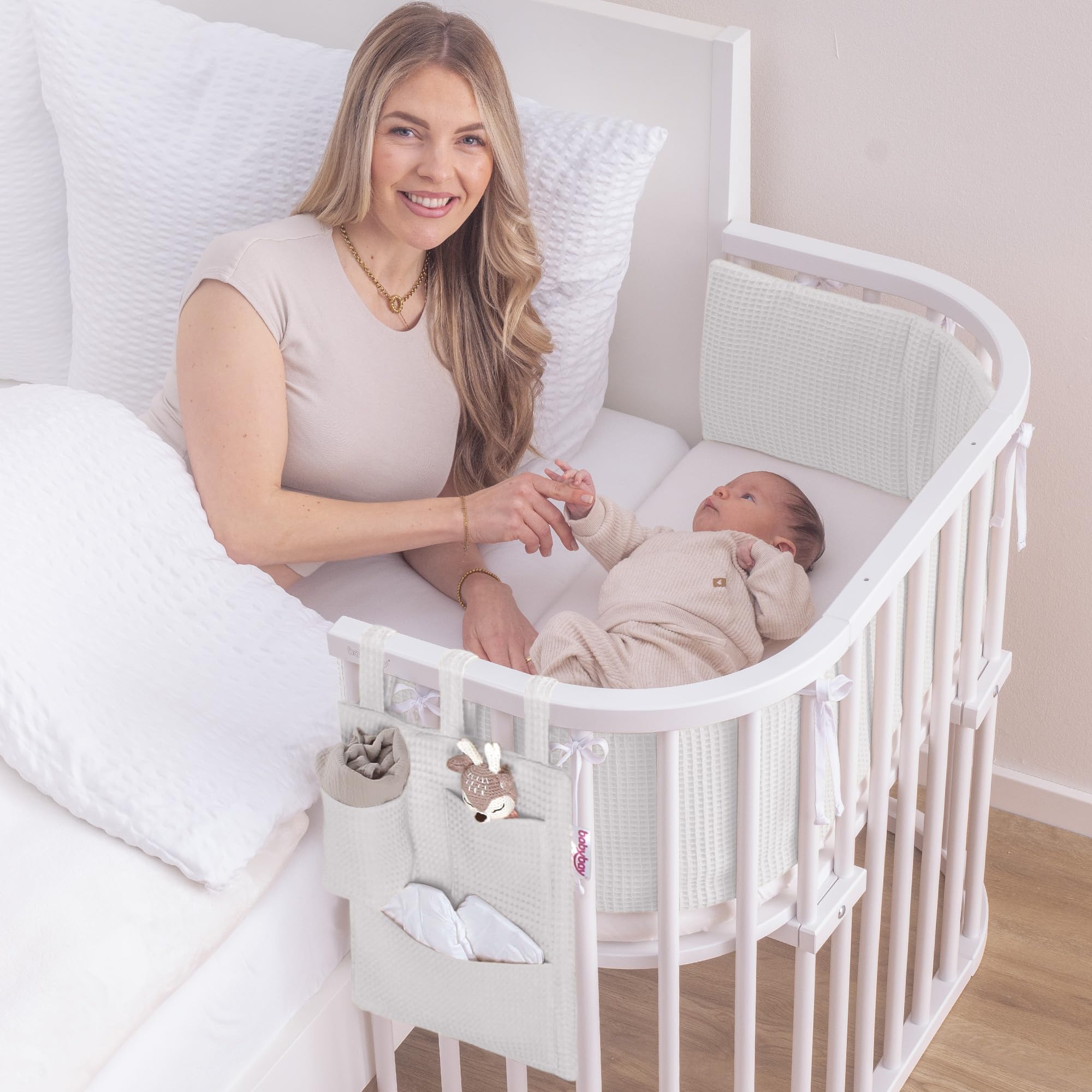 babybay Utensilo für alle Modelle Waffelpiqué, weiß