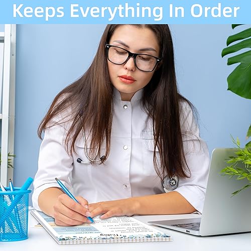 Miniatura 7 de Bloc de notas para lista de tareas, uso diario, agenda, 9.5 x 6.7 pulgadas, para mañana, no olvidar, notas, sin fecha, para organización personal,