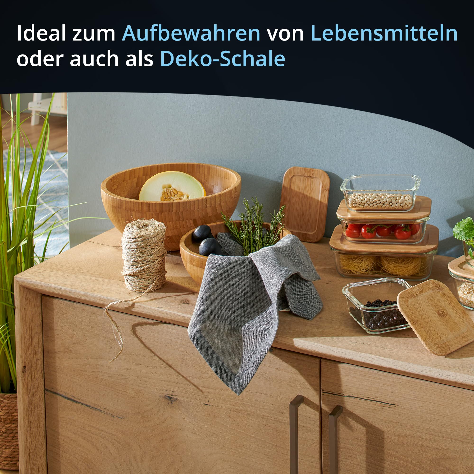 Amazon.de: KHG Bambusschale Durchmesser 20 cm rund fr Obst, Salate, Brot &  Snacks, Bambus Bowl Natur zum Servieren, Obstschale, Salatschssel, ...