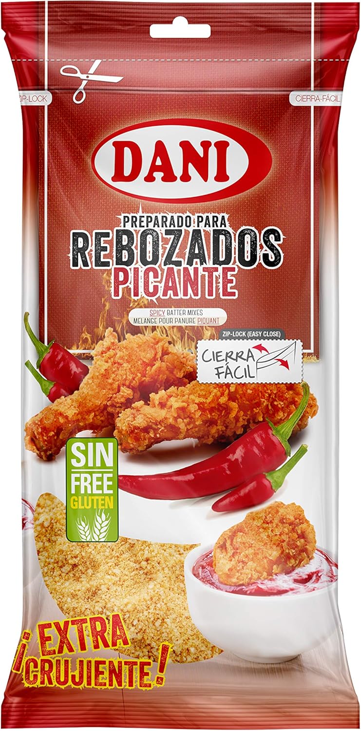 Dani - Preparado para rebozados SIN GLUTEN picante - Pack 5 x 500 gr.