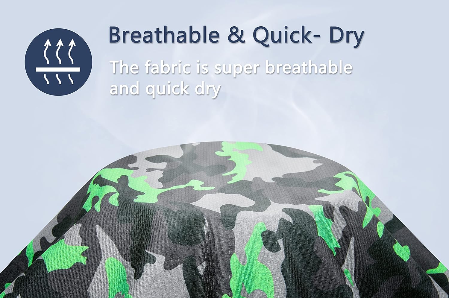 TAPULCO Mens Quick Dry Quarter Zip Performance Modern Printed Casual Sports T-Shirts Athletic Pullover Outdoor Hiking Tee