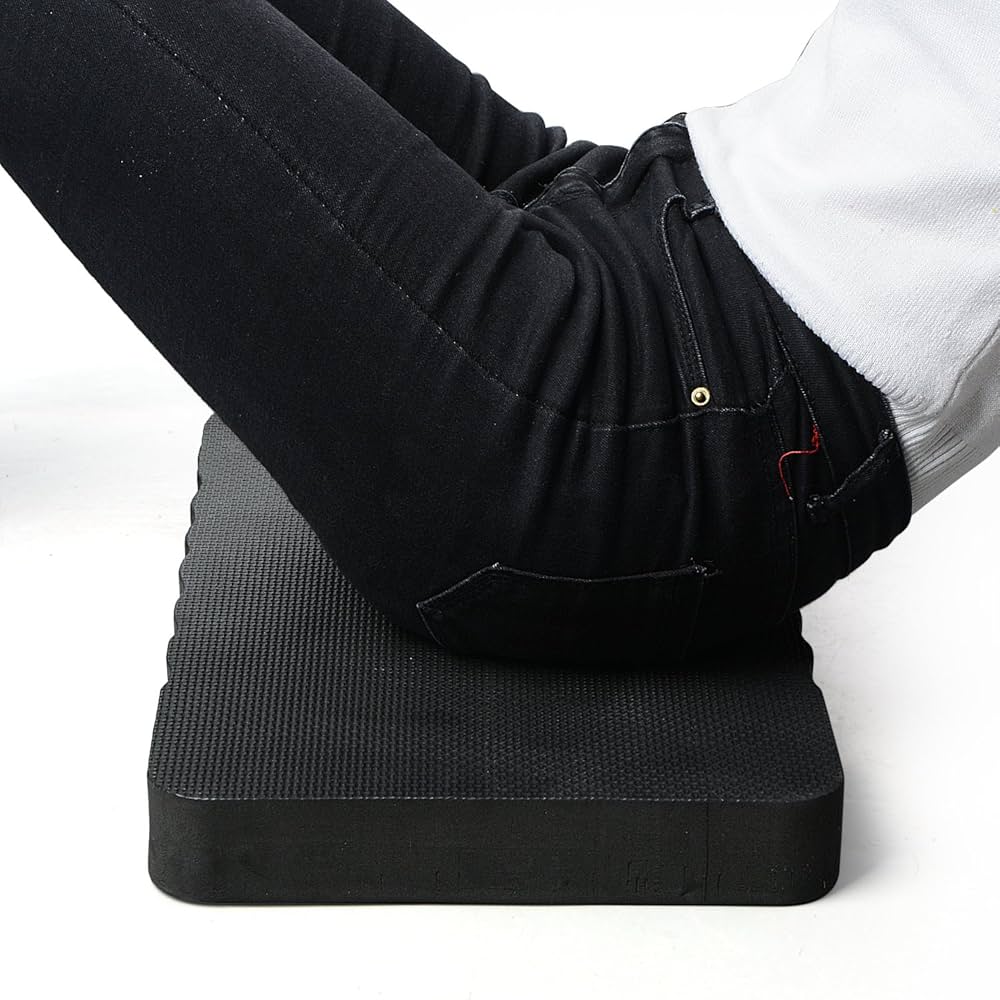 EVA Kneeling Pad With Handle, Durable Kneeler Mat Knee Protection For Garage Garden(Black