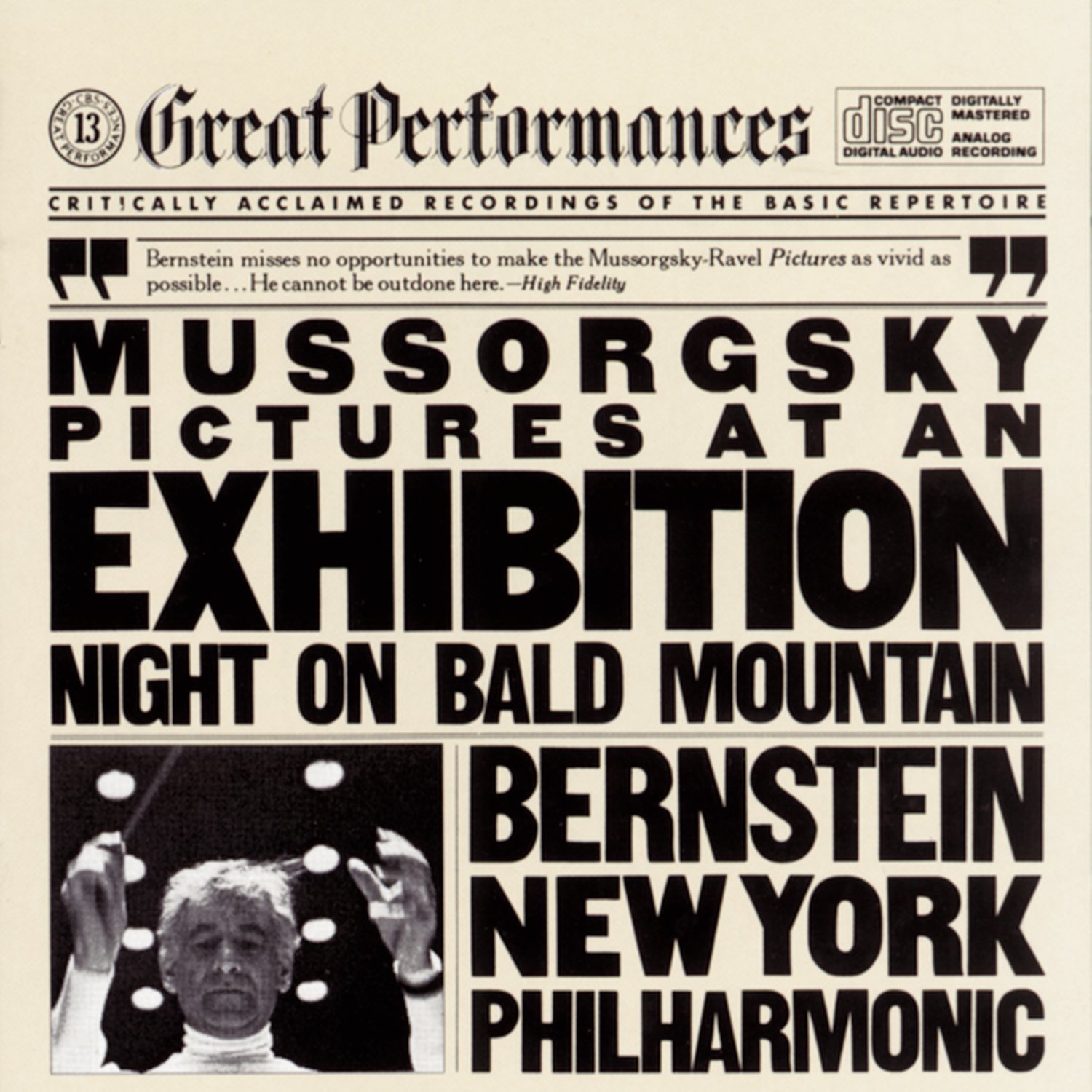 Mussorgsky: Pictures at an Exhibition & Night on Bald Mountain [Audio CD] Leonard Bernstein; Mussorgsky, Modest and New York Philharmonic