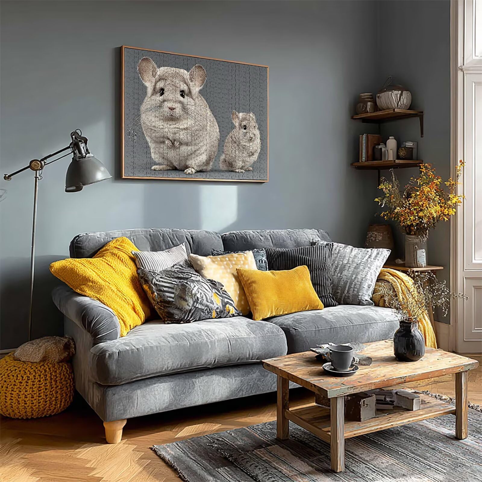Puzzle 3000 elementów dla dorosłych, urocze, drewniane puzzle, 122 x 81 cm, części ściśle do siebie pasują, dla mężczyzn, kobiet, starszych seniorów, dekompresji, letnia dekoracja ścienna, prezenty