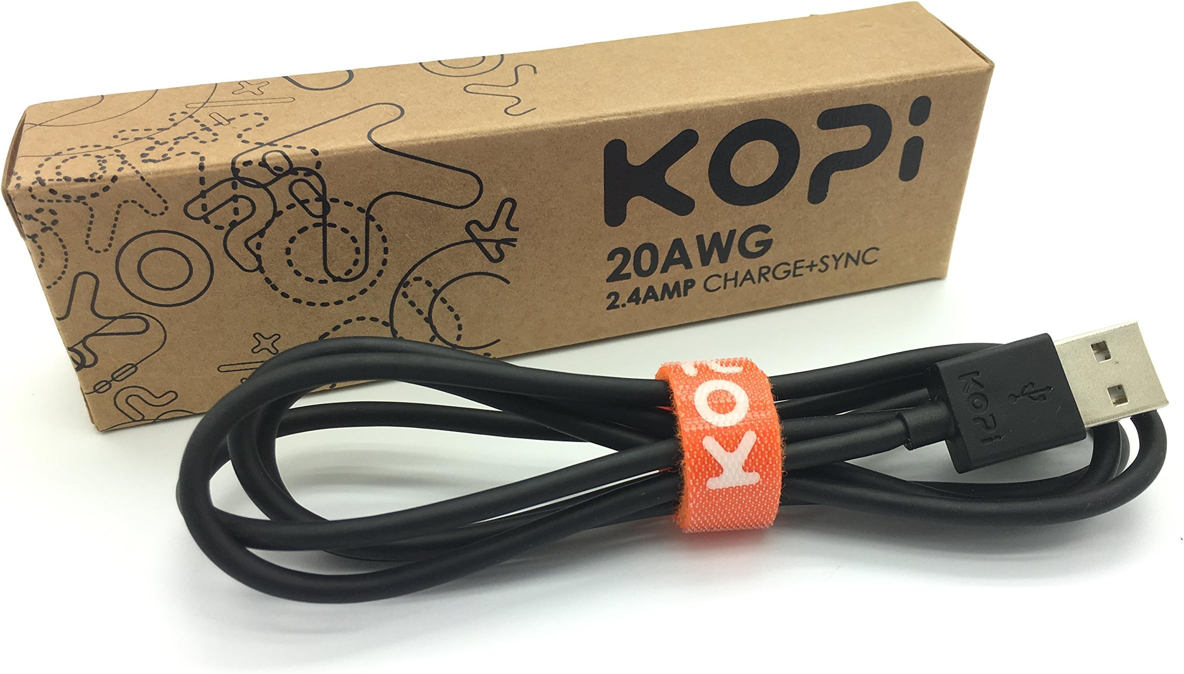 20AWG 2.4A Micro USB cable 2M (Reversible) …