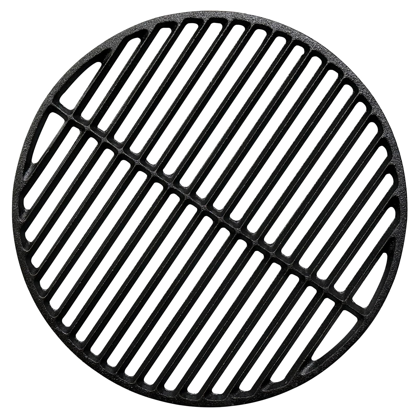 Griglia in ghisa, piastra per griglia tonda in ghisa, griglia a carbonella e griglie a gas, griglia da 37,5 cm, accessori ricambi per griglie a gas, cottura nera per grig_lia come ricambio