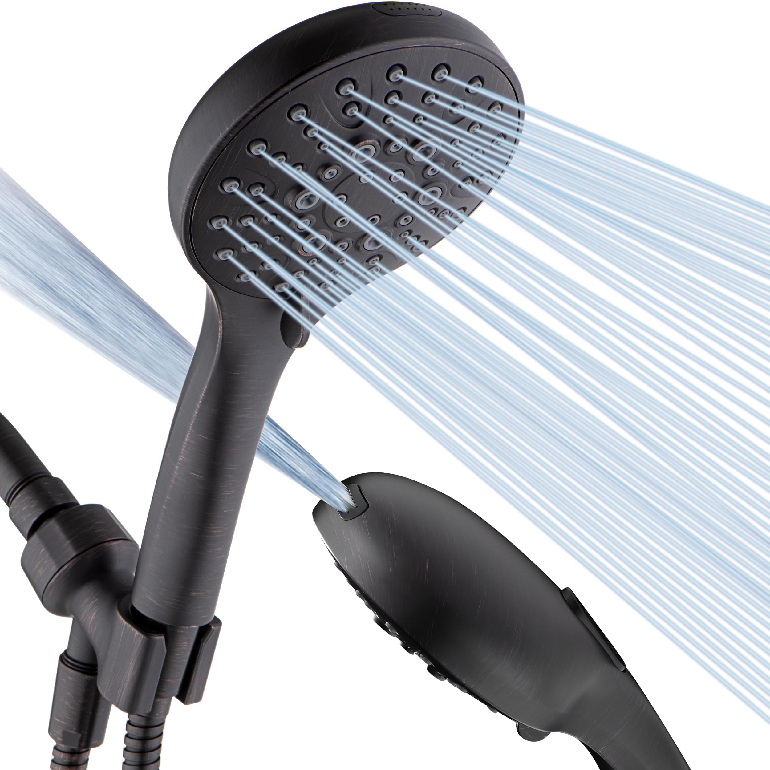 BRIGHT SHOWERS 9-Setting Handheld Shower Head