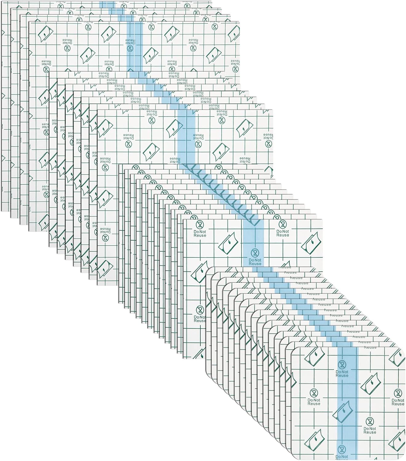 BBTO 100 Pcs Transparent Stretch Adhesive Bandage Waterproof...