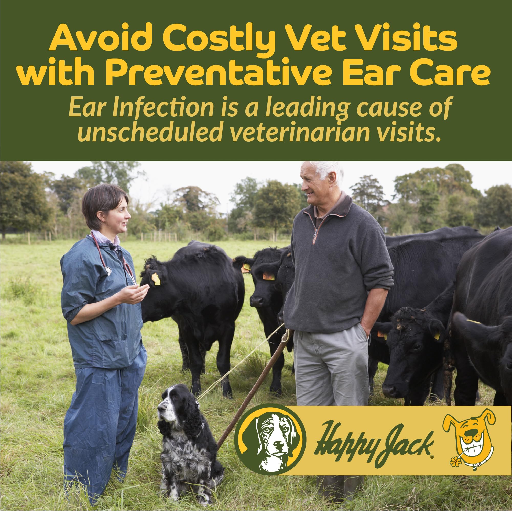 HAPPY JACK Dog Ear Wipes with Aloe Soothe Itch and Discomfort from Dog Ear Infection, Aloe Vera-Cucumber Pet Cleaner Wipes are Great for Pup's Itchy Relief, 100 Ct - image 7