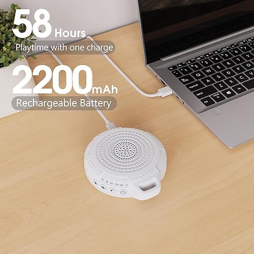 Miniatura 5 de Paquete de 2 máquinas de sonido portátiles azul+blanco