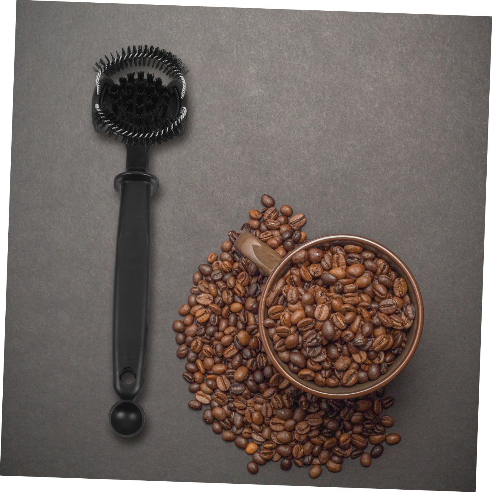 Cepillo de Limpieza para Cafetera Cepillo para Máquina de Café con Mango Portafiltros Herramienta de Limpieza de Cocina