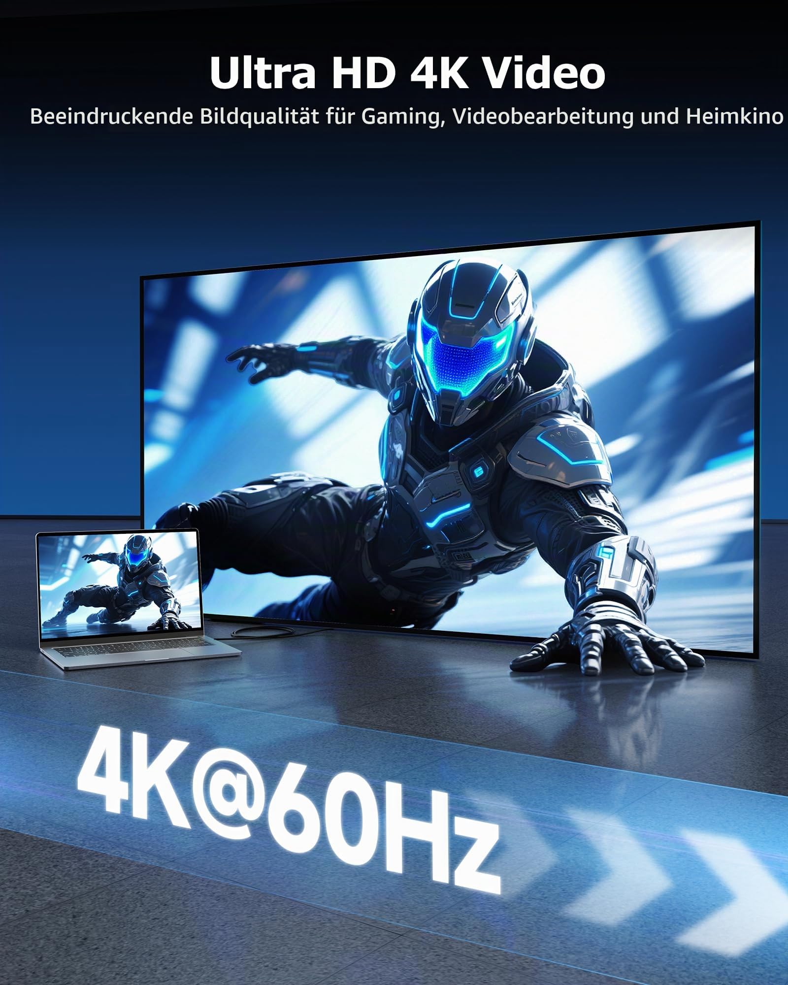 Cable Matters aktives USB C Monitor Kabel mit 8K, 10Gbps Daten und 60W, 3m | USB C Video Kabel, Daten und PD für tragbare Monitor, Oculus Quest/Oculus Quest 2 VR Brille und mehr