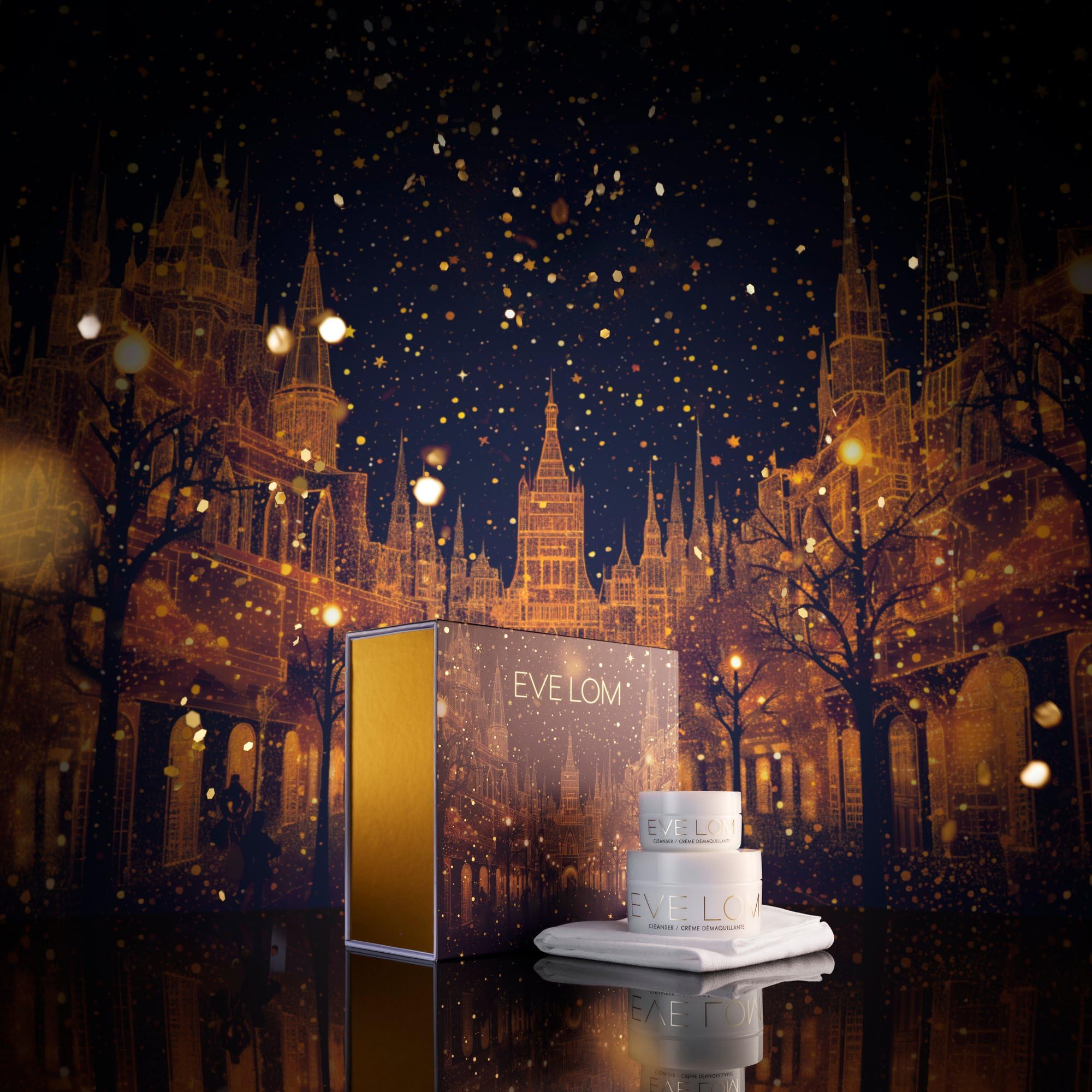 EVE LOM Forever Icon Holiday Set – Cleanser Duo & Muslin Cloth in Limited-Edition Case