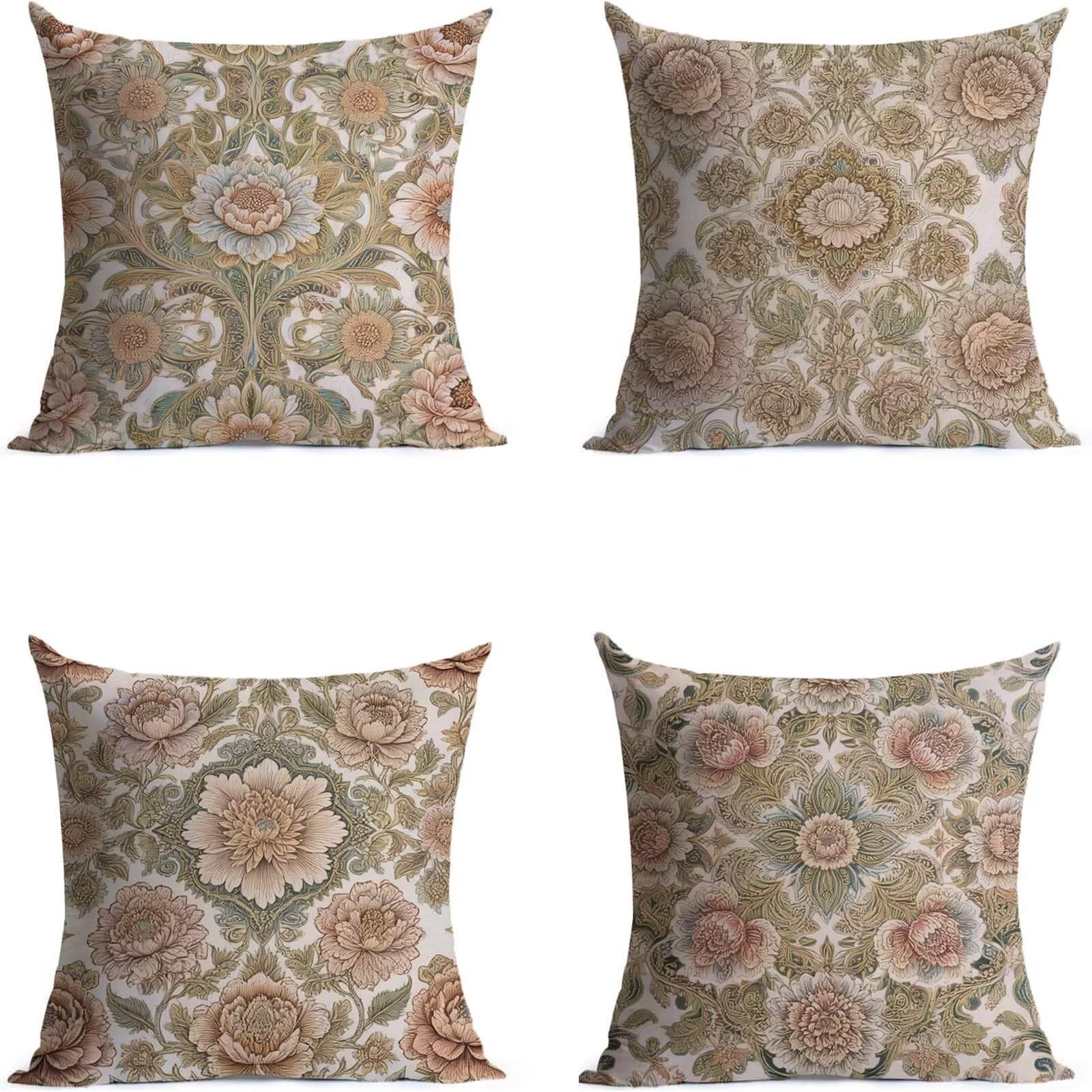Federe Cuscini per Divano 50x50cm 4 Pack Federe Cuscino Astratto THDZ-2286