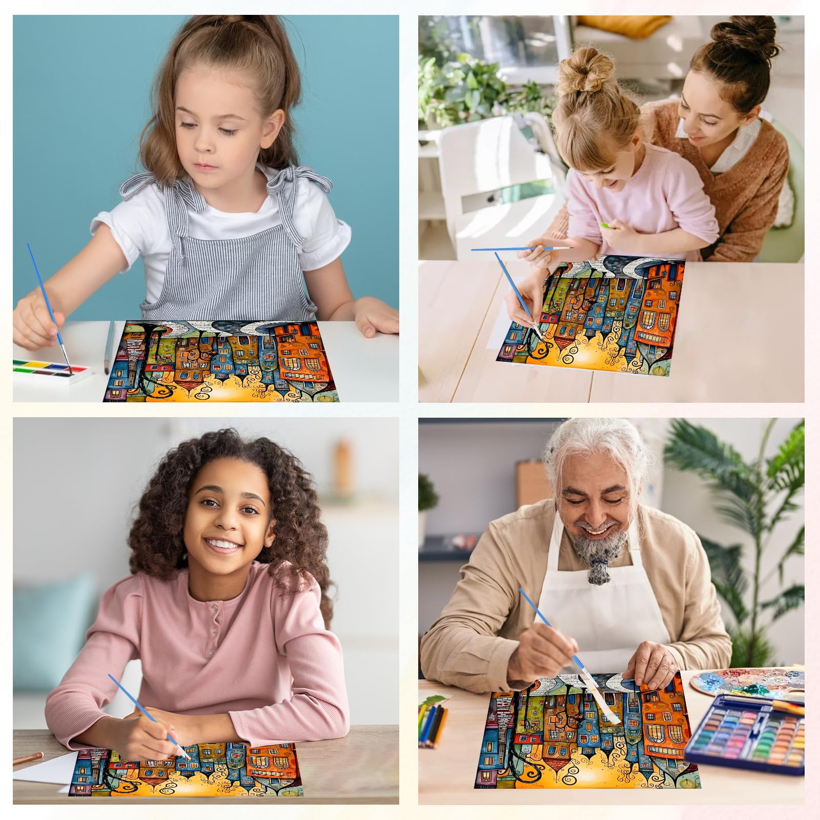 Kit De Pintura Por Números Para Adultos Y Niños – Cuadro Enmarcado De Paisaje 20x30 Cm, Incluye Pinceles Y Pinturas Acrílicas, Regalo Creativo Para Decoración