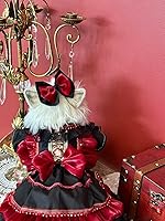 Vista 85 de Vestido de princesa de encaje para perros pequeños y pequeños extragrandes, color negro, talla L