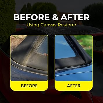 PROTEX World Convertible Soft Top Canvas Restorer Black 1ltr. - Colour Restores Like New