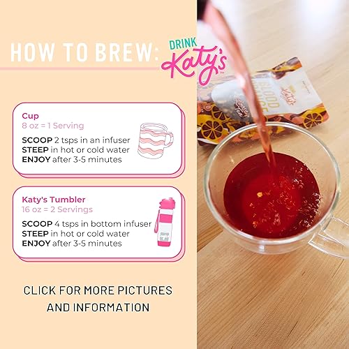 Miniatura 6 de DRINK KATY'S Té de naranja sanguina, té de frutas de naranja de hojas sueltas, hecho caliente o helado, todo natural, vitaminas, antioxidantes,