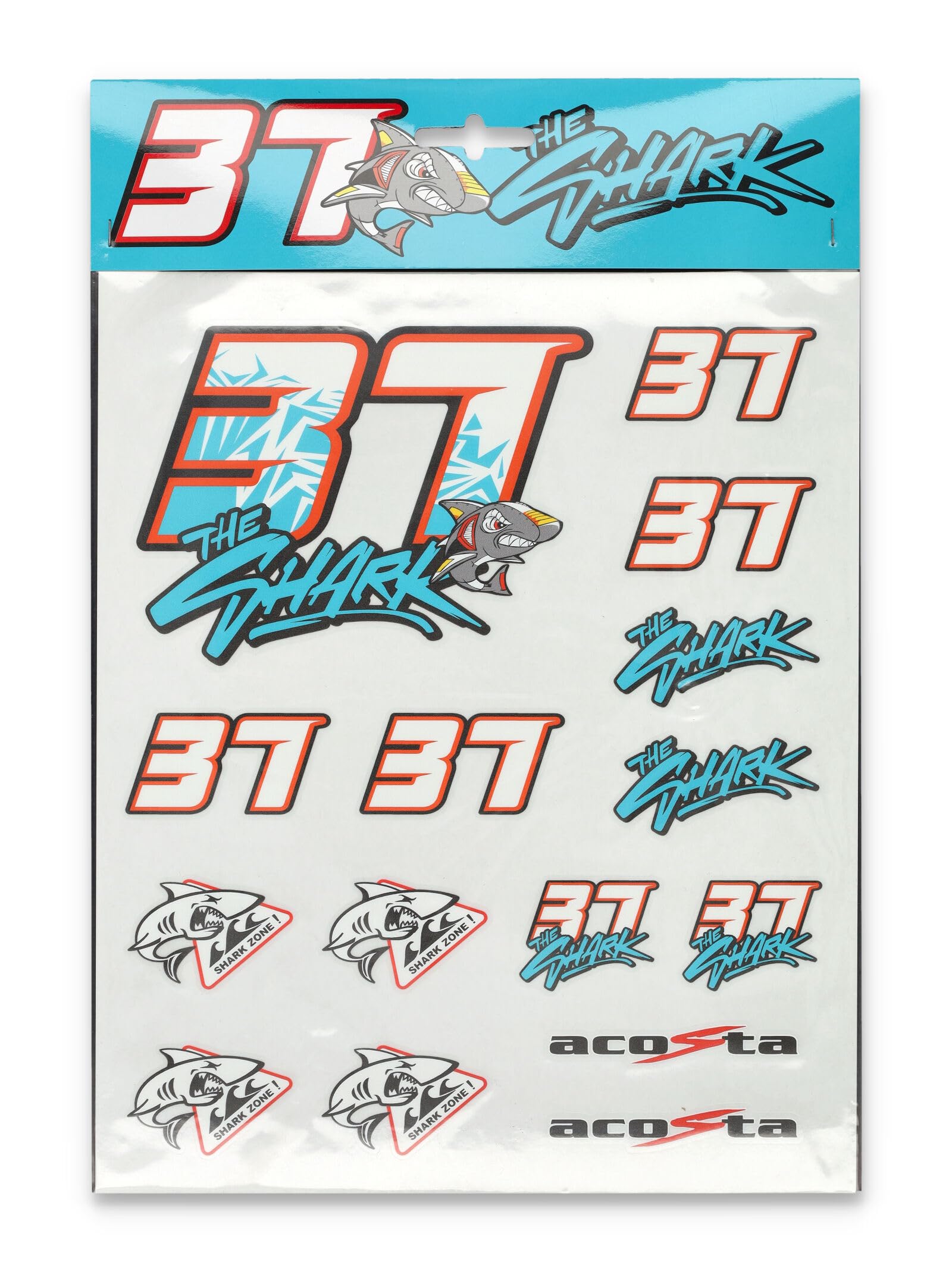 Gp Gruppo Pritelli Multicolor Stickers Pedro Acosta - 37 The Shark