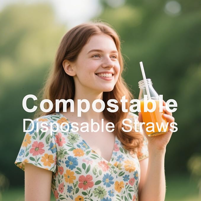 200 pitillos compostables de 8 pulgadas envueltos individualmente miniatura 7