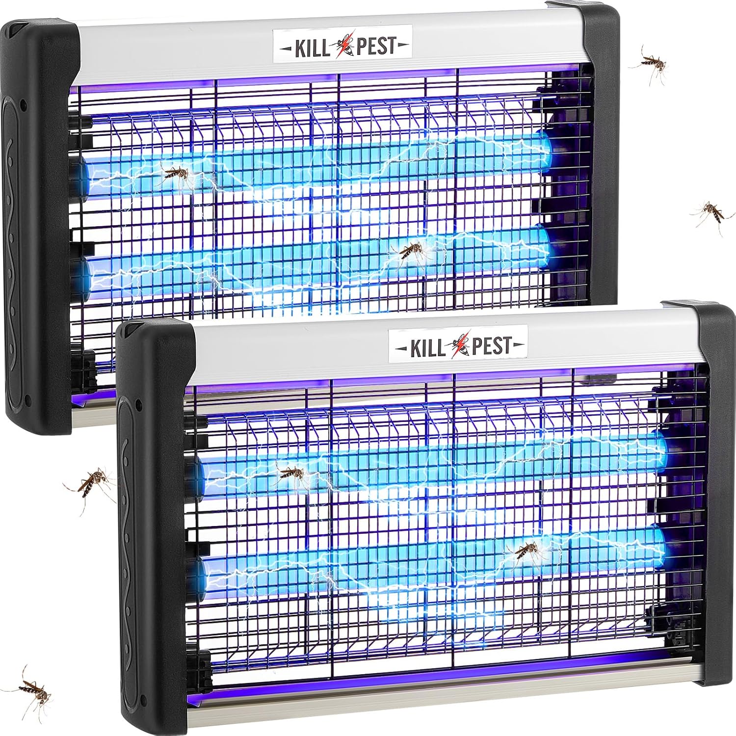 Qualirey 2 Pcs Electric Bug Zapper Summer Indoor Outdoor