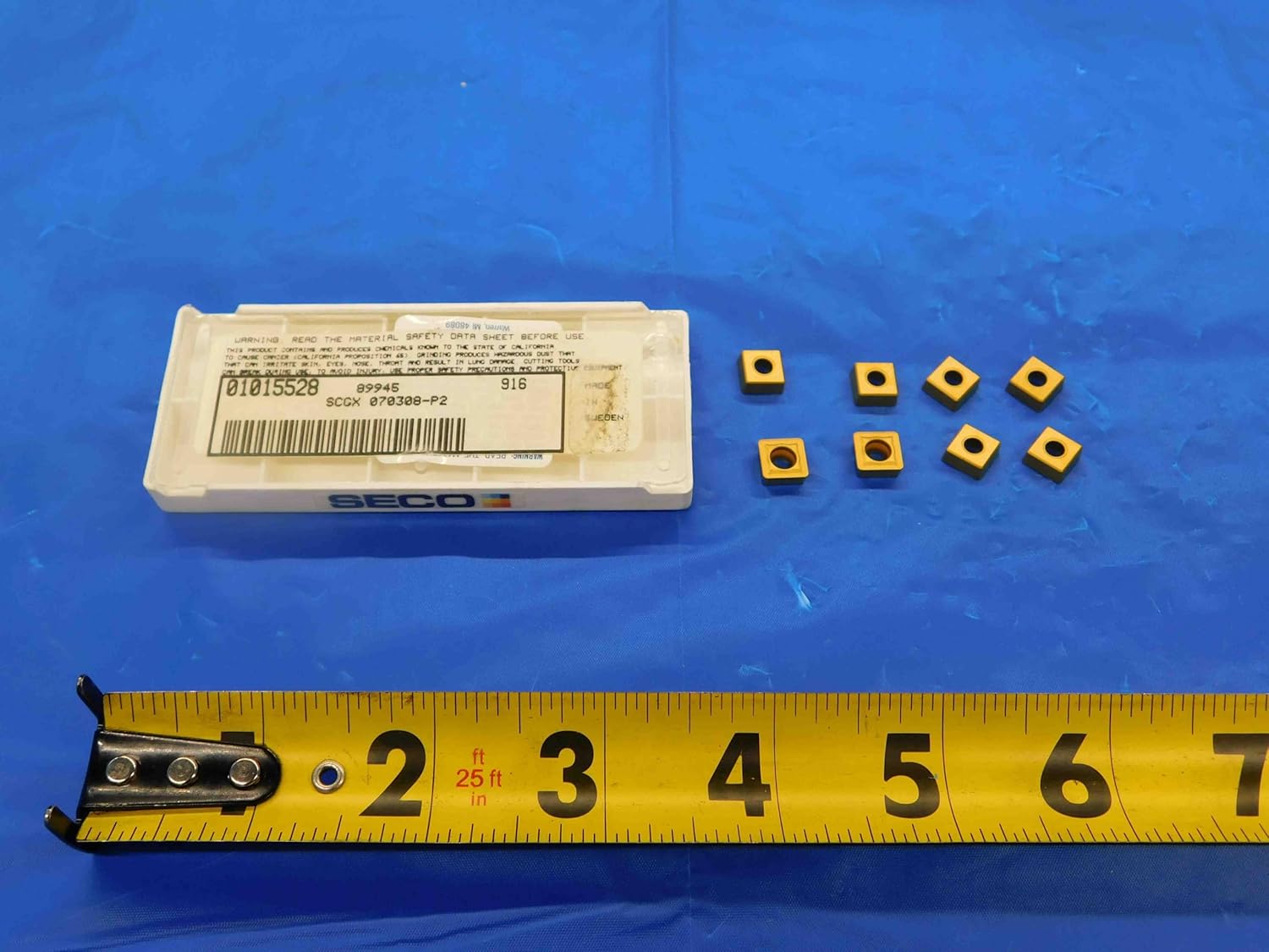 8pcs New SECO SCGX 070308-P2 T200D TIN Coated Carbide MILLING Inserts INDEXABLE - CB2764BR3