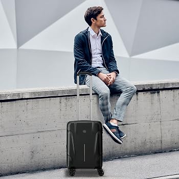 WENGER, Ryon, Carry-On Hardside Suitcase, 37 litres, Black, 653731