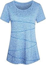 iClosam Sports Shirt Women's Short-Sleeved Shirt Women Functional Shirt Lightweight Breathable Yoga Top Sportswear Women