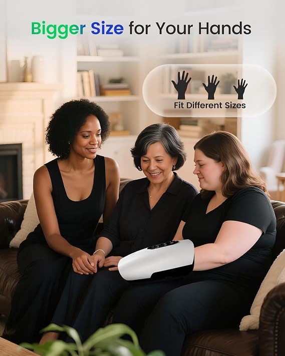 CILI FSA Eligible Hand Massager with Heat and Compression, Large Hand Massager for Finger, Palm, Wrist Pain Relief, Arthritis & Carpal Tunnel, Masajeador de Mano, Father Day Gifts