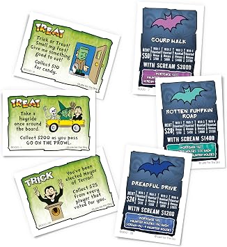 Late for the Sky Boooo-opoly Halloween Family Board Game for 2-6 Players