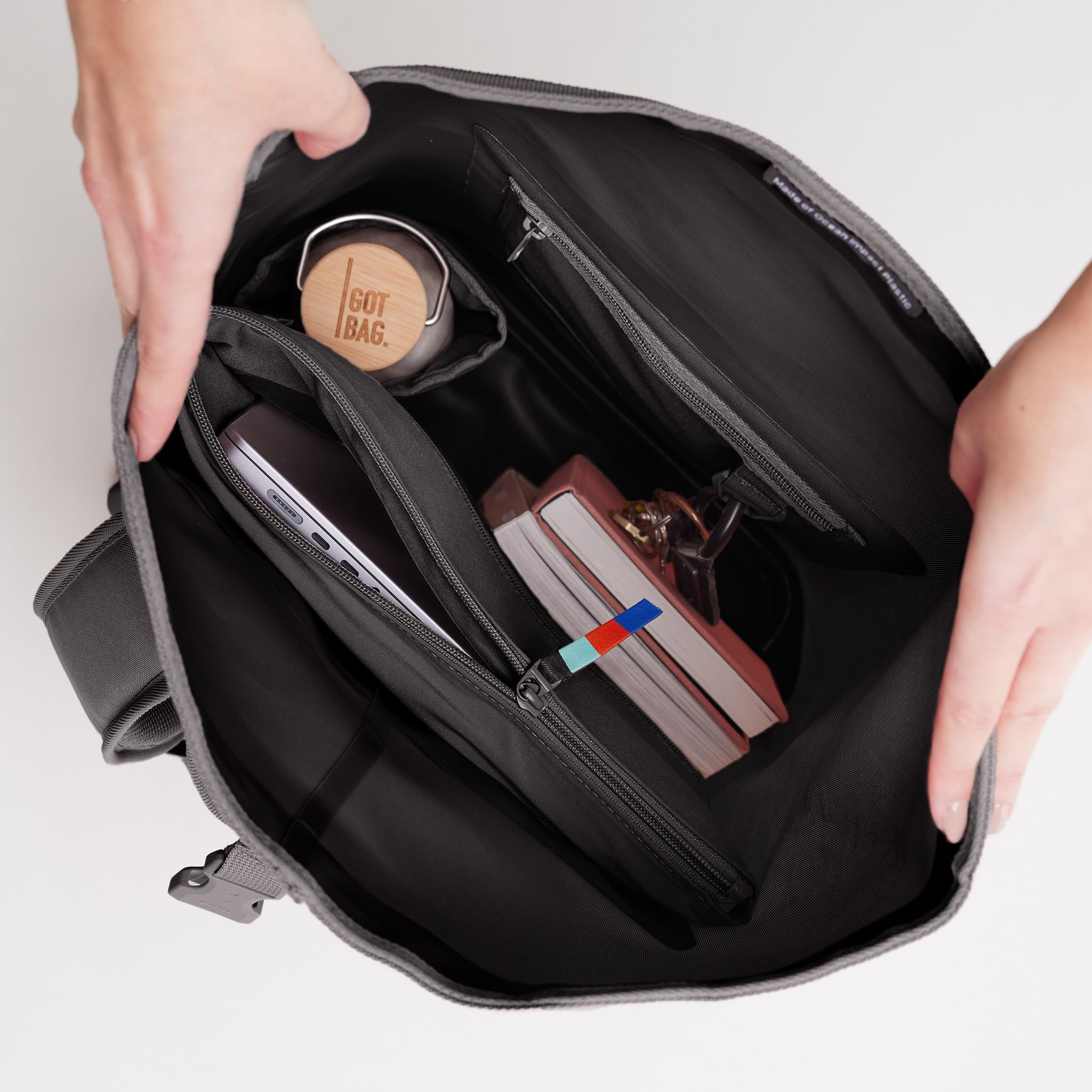 GOT BAG Rolltop 2.0 | Rucksack mit 16" Laptopfach Wasserdicht für Arbeit, Reise