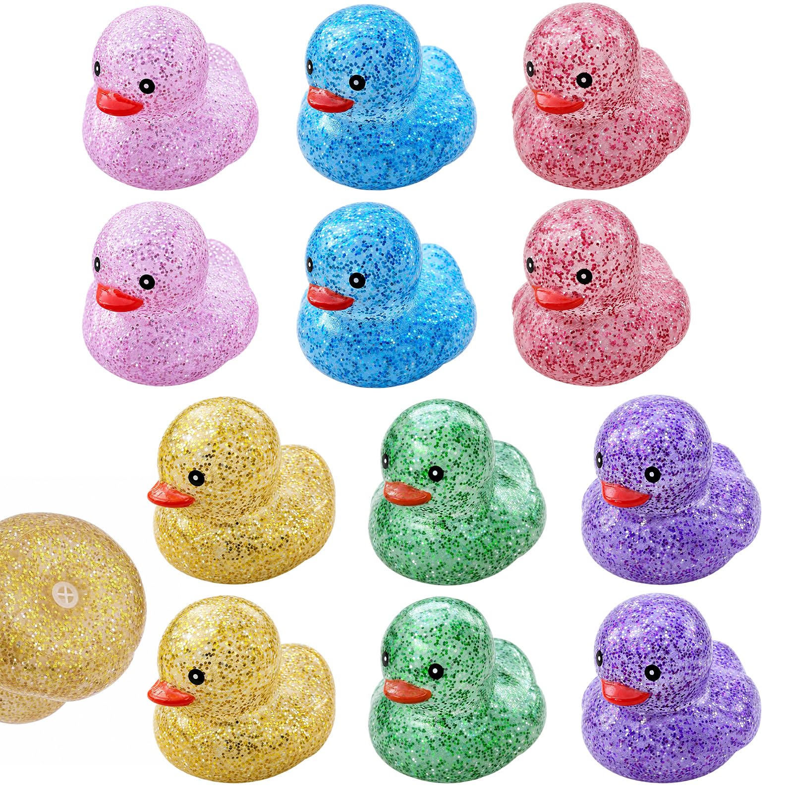 12Pcs Rubber Ducks, Mini Ducks, Bath Ducks, Colourful Small Rubber Ducks for Water Play, Durable Floating Duckies