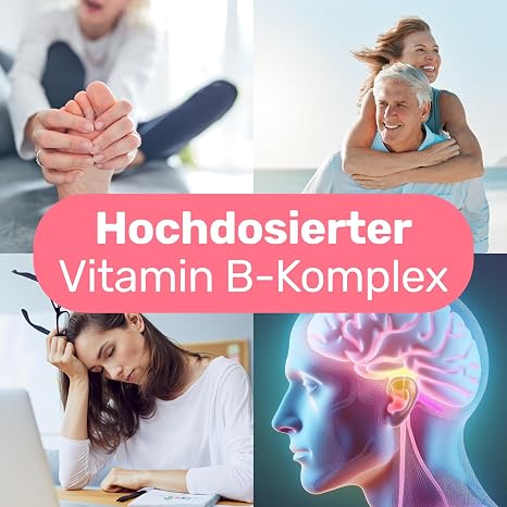 Glycowohl Vitamin B Komplex hochdosiert – alle 8 B-Vitamine 140 Kapseln Mit Vitamin B1 B2 B3 B5 B6 B7 B9 B12 · Mit Cholin & Inositol · Für Energie Nerven & weniger Müdigkeit
