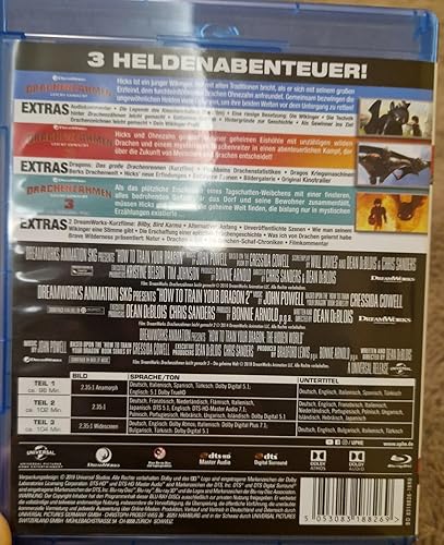 LEVEL.1・2・3 COLLECTION : Blu-ray Drachenzähmen leicht gemacht 1 - 3 Movie Collection [Blu-ray