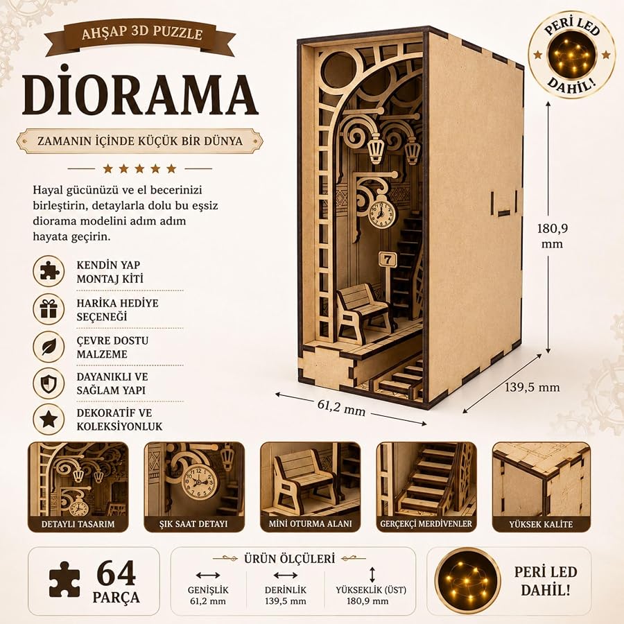 AlgWoodDesign Diorama Ahşap Maket