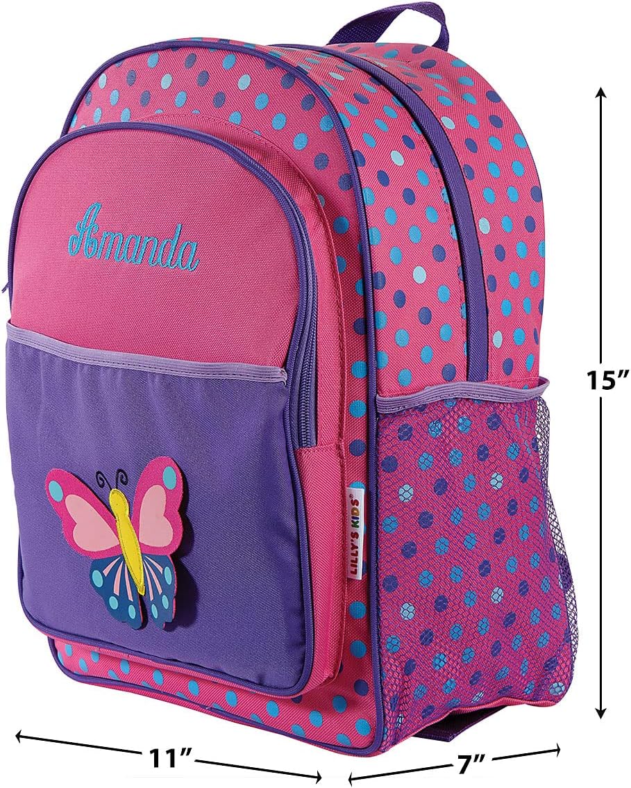 Lillian Vernon 3D Butterfly Kids Personalized Backpack